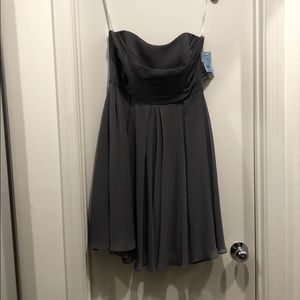 Formal strapless flowy dress sz8 NWT Davids bridal